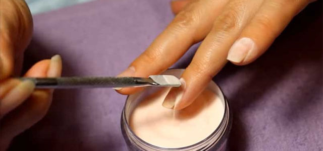 укрепление ногтей акриловой пудрой