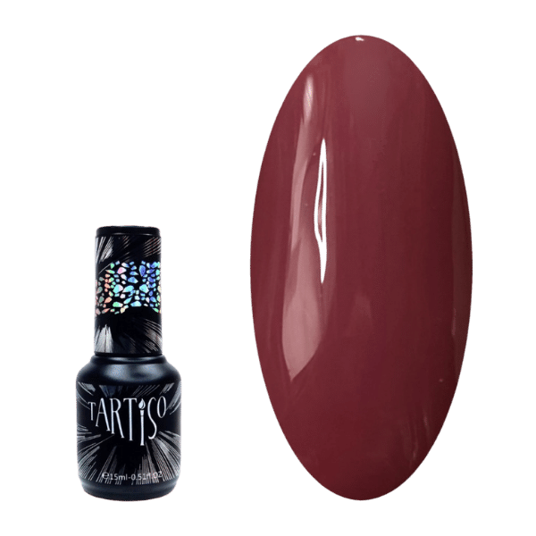 Гель-лак Tartiso (Тартисо) Time Vip Code "Romantik dark red", 15 мл