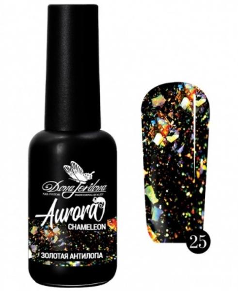 Гель-лак Dona Jerdona (Дона Жердона) Chameleon Aurora золотая антилопа №25 10 мл