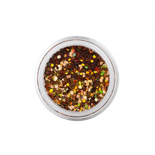 Конфетти шестиугольники мелкие, Золото