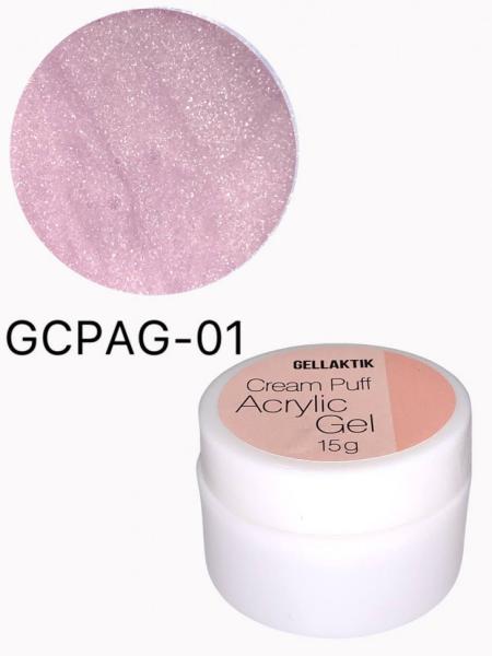 Gellaktik (Геллактик) CREAM PUFF ACRYLIC GEL №01,15гр