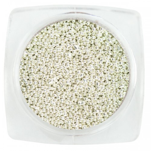 Бульонки для дизайна ногтей Серебро 07