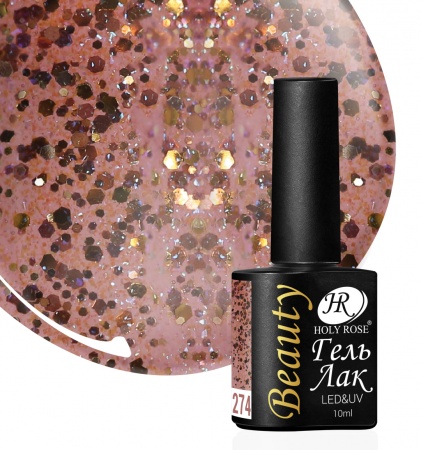 Гель-лак Holy Rose (Холи Роуз) Beauty № 274, 10 мл.