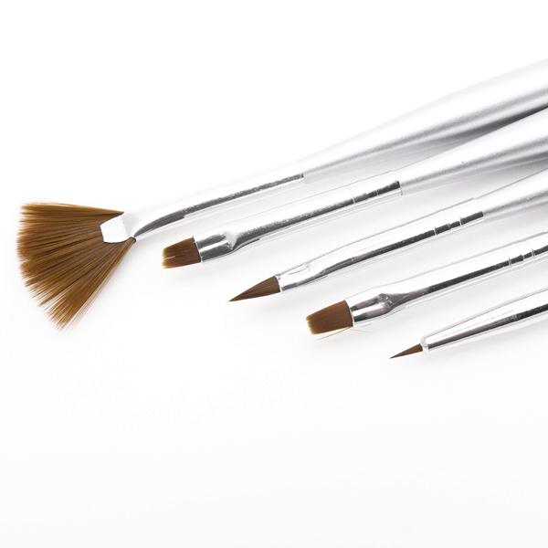 Набор кистей для геля, 5 шт