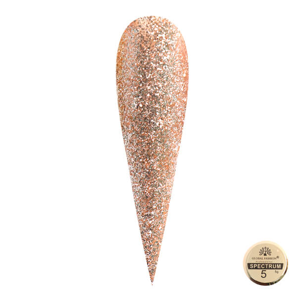 Global Fashion (Глобал Фэшн) гель-краска металлическая Spectrum 05, 5 мл