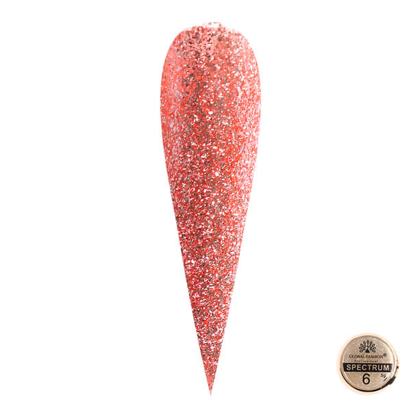 Global Fashion (Глобал Фэшн) гель-краска металлическая Spectrum 06, 5 мл
