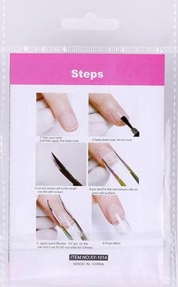 Стекловолокно для наращивания ногтей, 10 шт