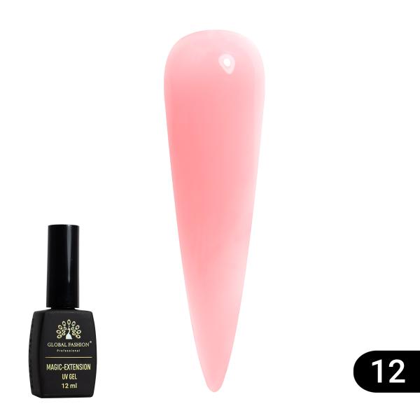 Гель для наращивания ногтей Global Fashion (Глобал Фэшн) Magic-Extension 012, 12 мл