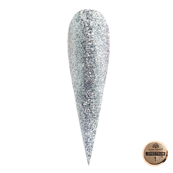 Global Fashion (Глобал Фэшн) гель-краска металлическая Spectrum 01, 5 мл
