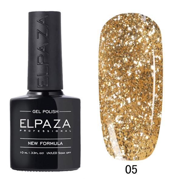 Гель-лак Elpaza (Эльпаза) светоотражающий Platinum 05, 10 мл