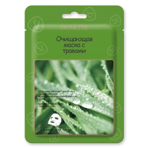 Skinlite маска очищающая для лица с травами, 1 шт