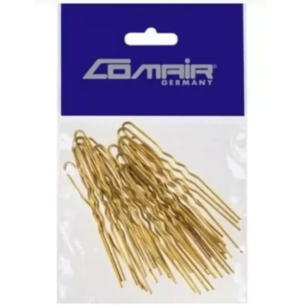 Comair(Комаир) Шпильки Толстые, 75 мм, цвет - Золото, 50шт.