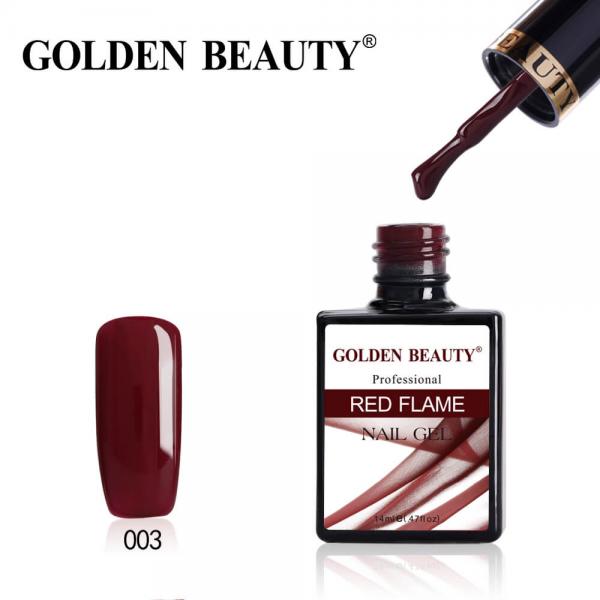 Гель-лак Golden Beauty (Голден Бьюти) Red Flame 03, 14 мл