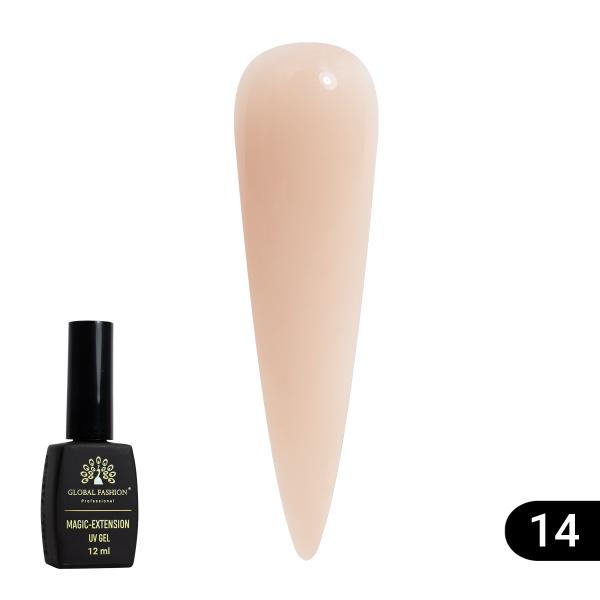 Гель для наращивания ногтей Global Fashion (Глобал Фэшн) Magic-Extension 014, 12 мл
