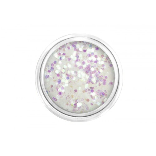 Конфетти шестиугольники мелкие, Белые