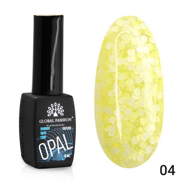 Каучуковая база Global Fashion (Глобал Фэшн) Snow flakes 04, 8 мл