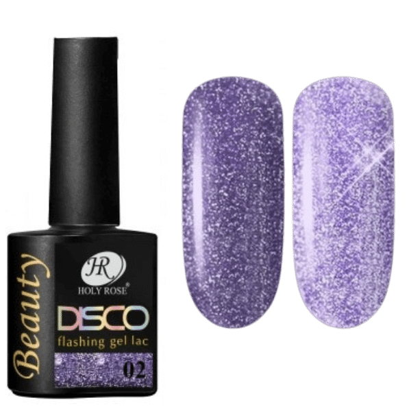 Гель-лак Holy Rose (Холи Роуз) светоотражающий Disco №002, 10 мл