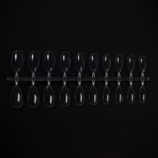 Набор гелевых прозрачных типсов 03, 120 шт
