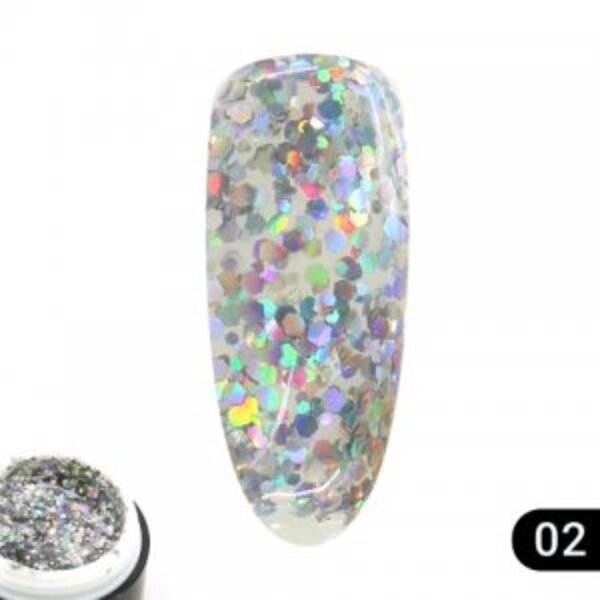 Global Fashion (Глобал Фэшн) Glitter Gel 02, 5 мл