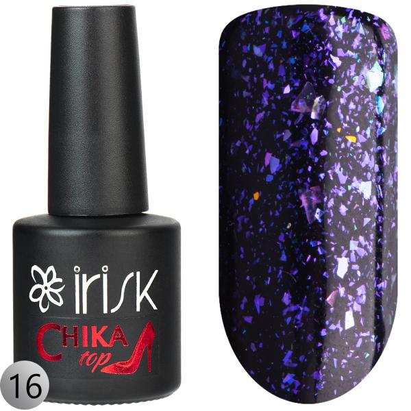 Топ Irisk (Ириск) Chika с шиммером без липкого слоя 16, 10 мл