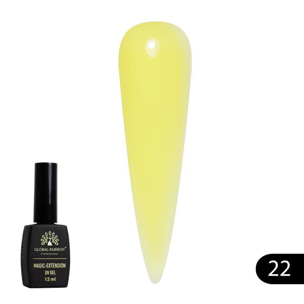 Гель для наращивания ногтей Global Fashion (Глобал Фэшн) Magic-Extension 022, 12 мл