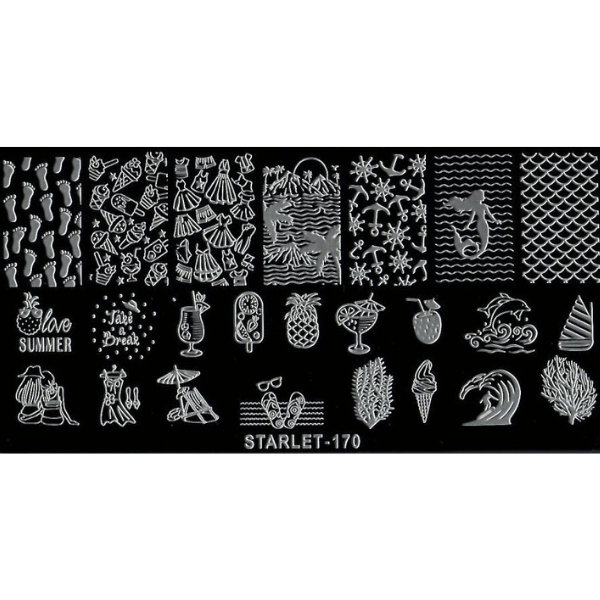 Пластина для стемпинга Starlet (старлет) № 170