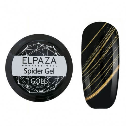 Elpaza (Эльпаза) Spider Gel "Паутинка" золотая, 5 мл
