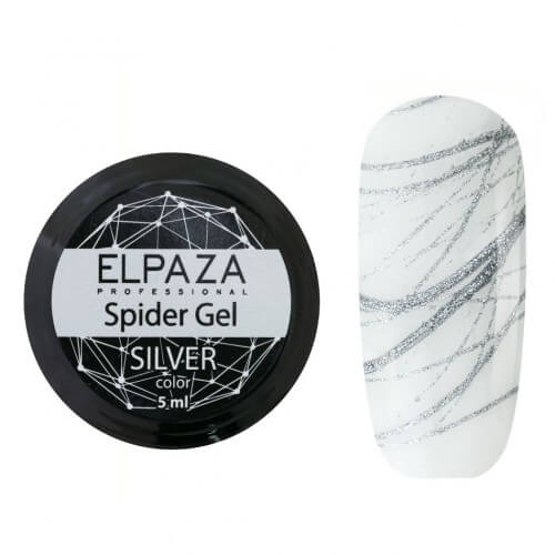 Elpaza (Эльпаза) Spider Gel "Паутинка" серебряная, 5 мл