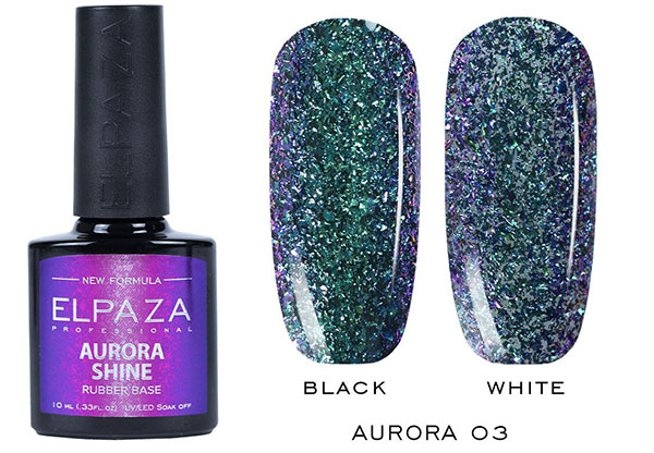 Каучуковая база Elpaza (Эльпаза) Aurora Shine 03, 10 мл