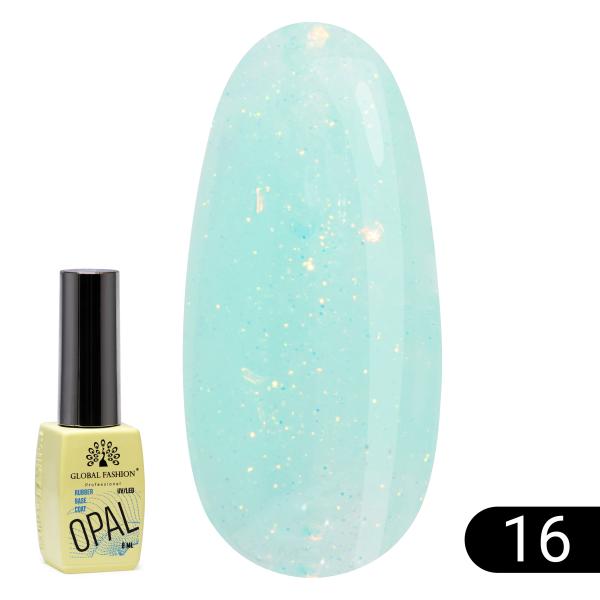 Каучуковая база Global Fashion (Глобал Фэшн) Opal 16, 8 мл