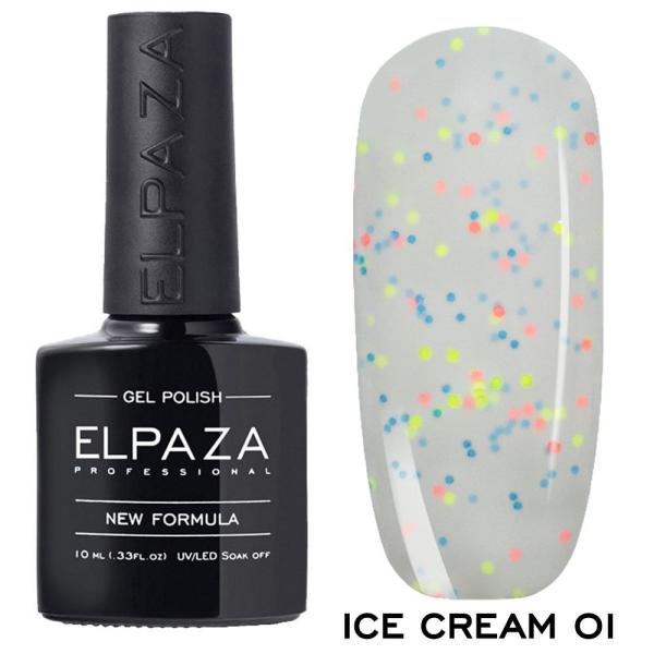 Гель-лак Elpaza (Эльпаза) Ice-Cream 001, 10 мл