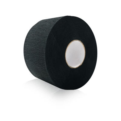 ИГРОbeauty Воротнички бумажные одноразовые, синяя липучки, Черный, 5 рулонов по 100 шт