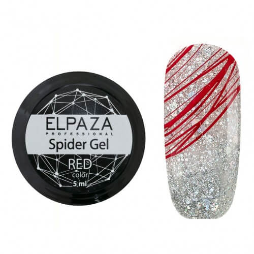 Elpaza (Эльпаза) Spider Gel "Паутинка" красная, 5 мл