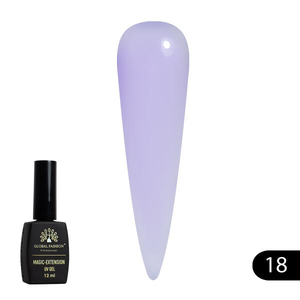 Гель для наращивания ногтей Global Fashion (Глобал Фэшн) Magic-Extension 018, 12 мл