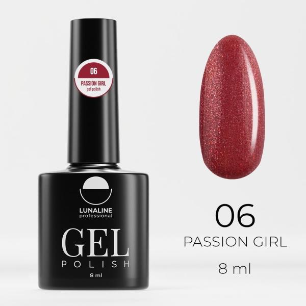 Гель-лак LunaLine (Луналайн) Passion girl 06, 8 мл