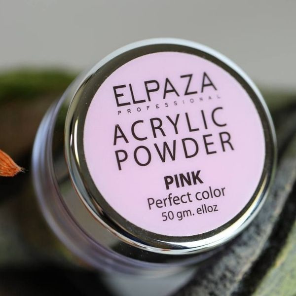Elpaza (Эльпаза) Акриловая пудра для ногтей розовая (pink), 50 г
