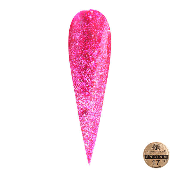 Global Fashion (Глобал Фэшн) гель-краска металлическая Spectrum 17, 5 мл