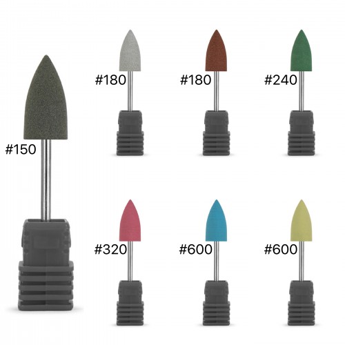 Силиконовая насадка "Конус" для полировки, 10х20, серая