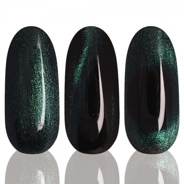Гель-лак LAK'U (Лакью) Cats Eye 5D Green CE 505, 10 мл