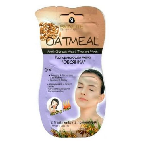 Skinlite маска распаривающая для лица овсянка, 2 применения