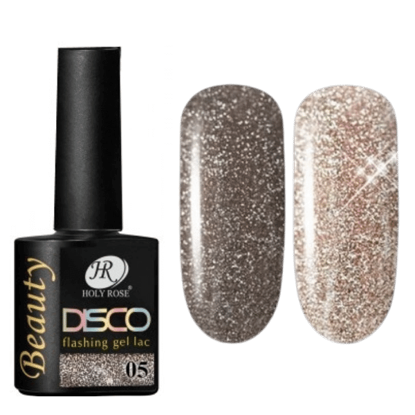 Гель-лак Holy Rose (Холи Роуз) светоотражающий Disco №005, 10 мл
