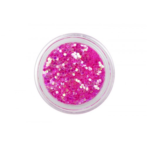 Конфетти шестиугольники мелкие, Розовые