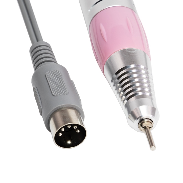 Ручка для аппарата маникюра и педикюра Gobal Fashion, розовая, 25000 об