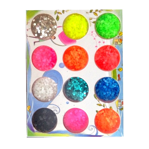 Конфетти матовые набор, 12 шт