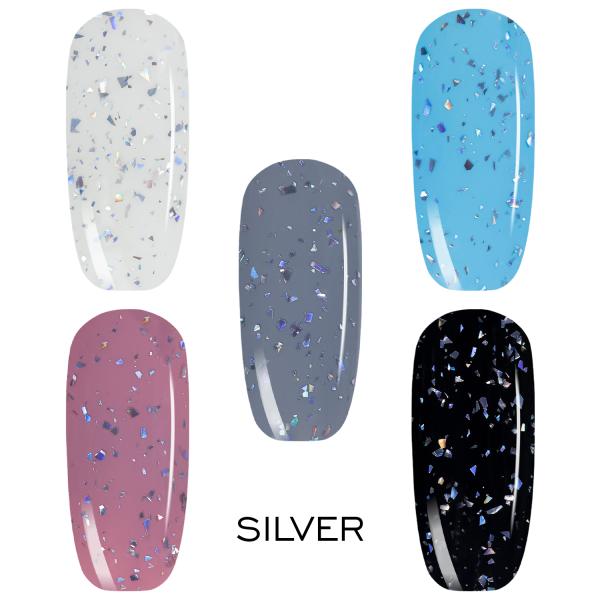Топ Elpaza (Эльпаза) Flakes 1-4 без липкого слоя Silver, 10мл