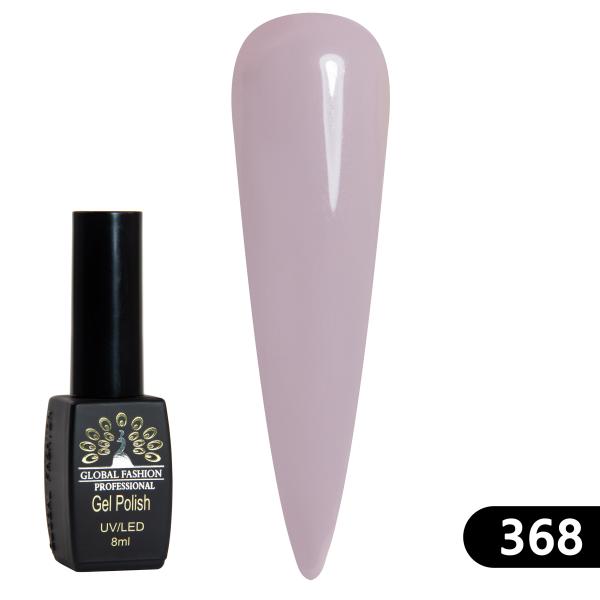 Гель-лак Global Fashion (Глобал Фэшн) Black Elite 368, 8 мл