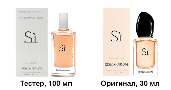 Отличия тестера от оригинальных духов