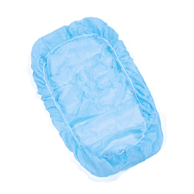 IGRObeauty Чехол из нетканного материала на кушетку, на резинке, голубой, 100x215x30 см, 25 г, 5 шт