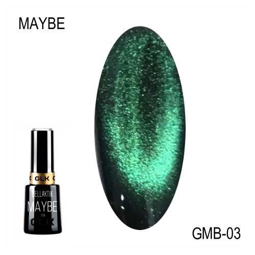 Гель-лак Gellaktik (Геллактик) магнитный 5D Maybe GMB 03, 12 мл
