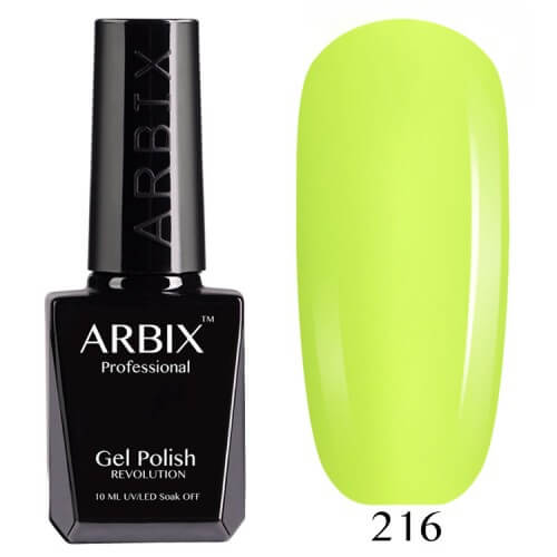 Гель-лак Arbix (Арбикс) № 216 Кислотный Взрыв, 10 мл